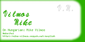 vilmos mike business card